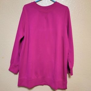 Women Within Women Bright Berry Sweathshirt Plus Size L